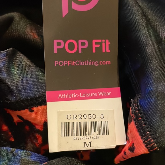 Galaxy Leggings with Mesh Cutouts - Picture 6 of 6